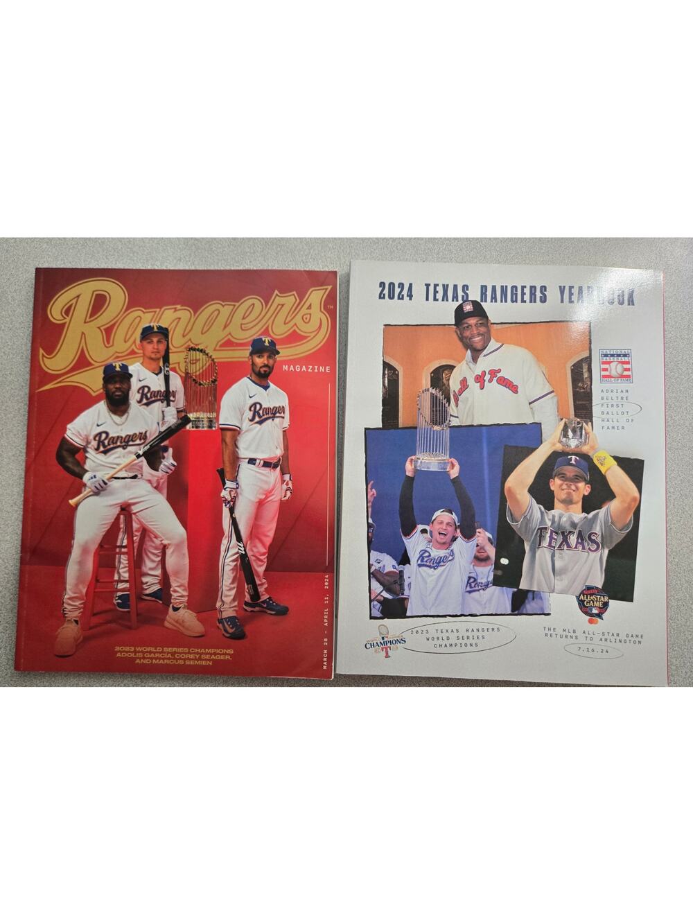 Texas Rangers Magazine 2024 1- Yearbook & 1-March 28- April 11 2024 NEW